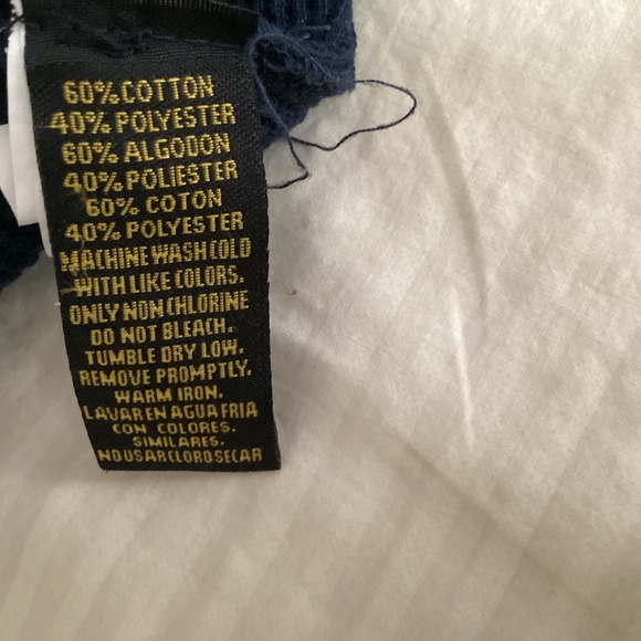 Men’s navy blue Henley by Stanley, extra large new without tags extra button - Picture 7 of 10